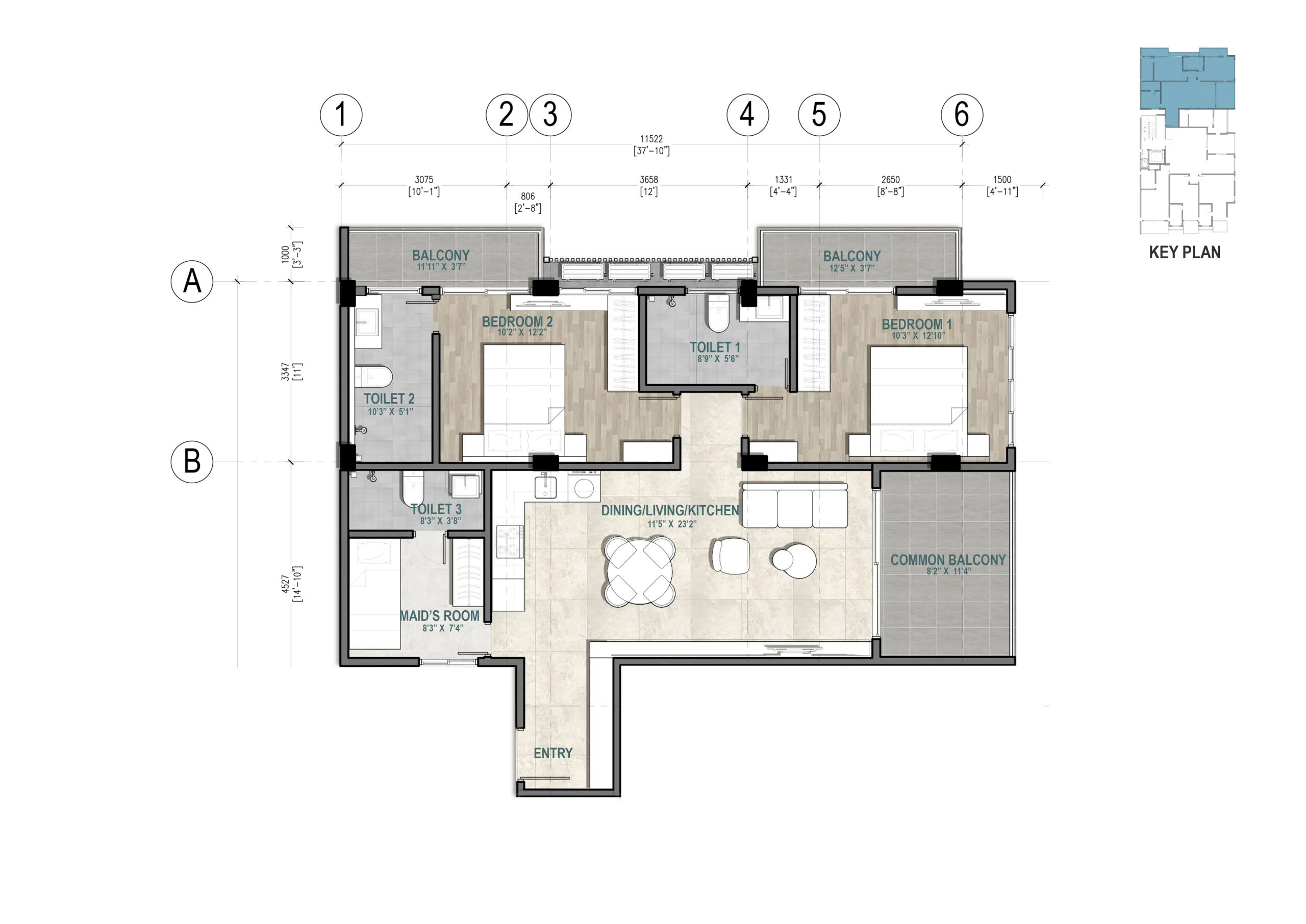 Unit 0602 unit layout